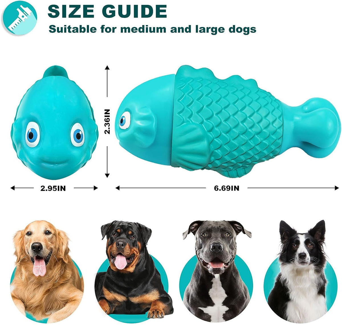 Dog Products Chew Toys, Squeaky Indestructible Dog Toys for Aggressive Chewers, Pet Supplies, Super Chewer, Heavy Duty