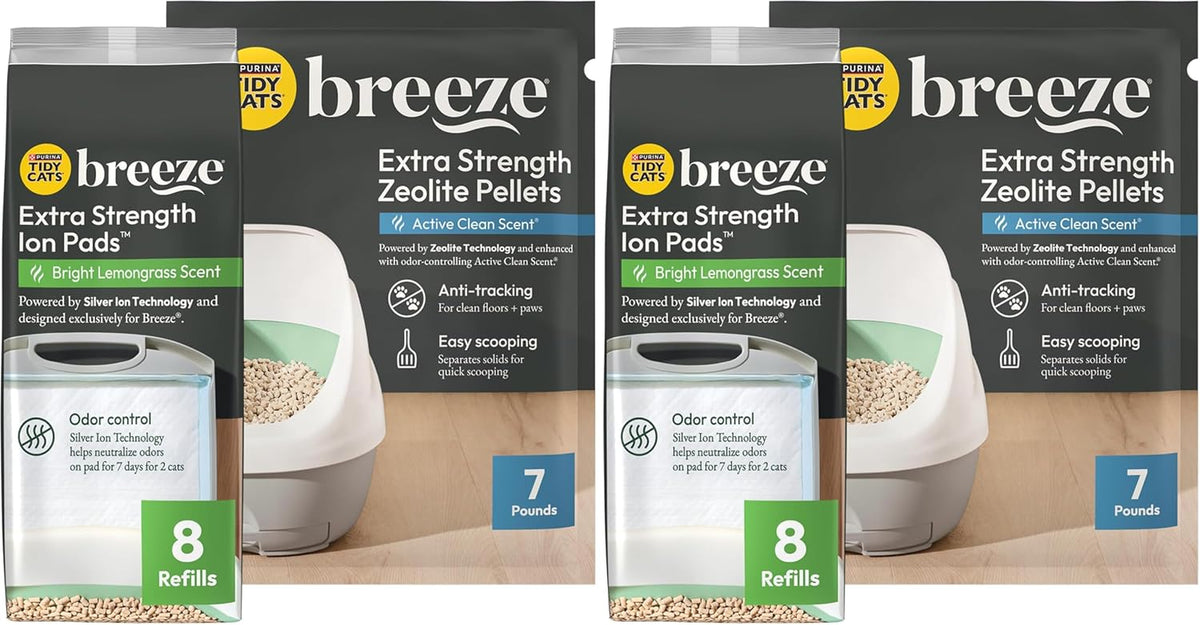 Breeze Cat Litter Extra Strength Refill Bundle,(Pack of 2)