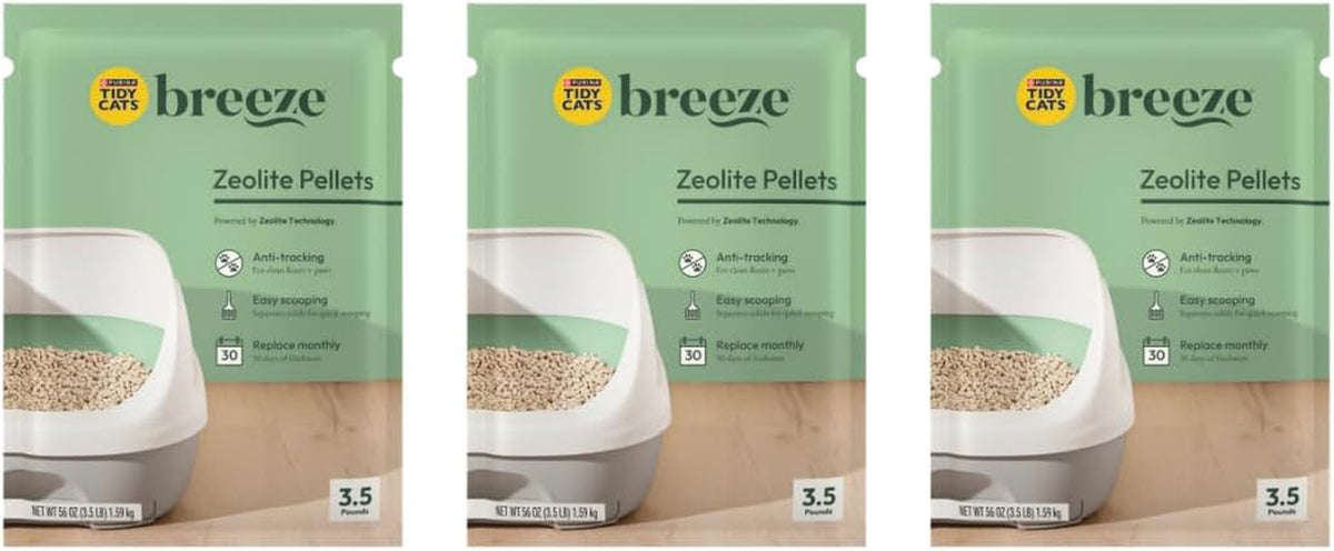 Tidy Cats Breeze Zeolite Pellet, 3.5 Pound (Pack of 3)