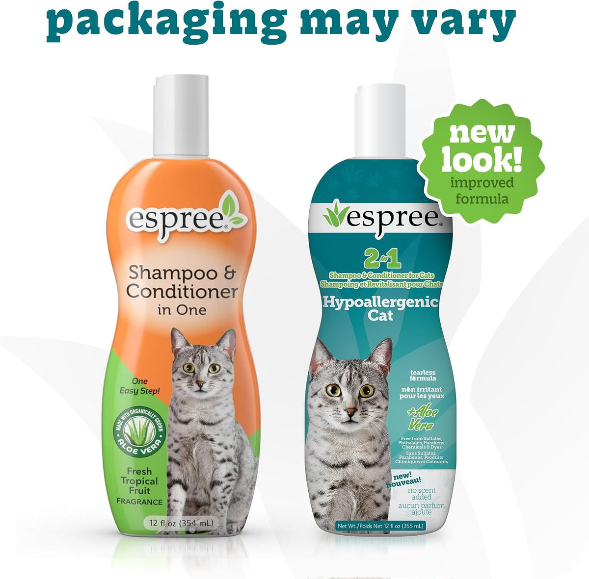 Hypoallergenic Cat Shampoo & Conditioner, Sensitive Skin, 12Oz