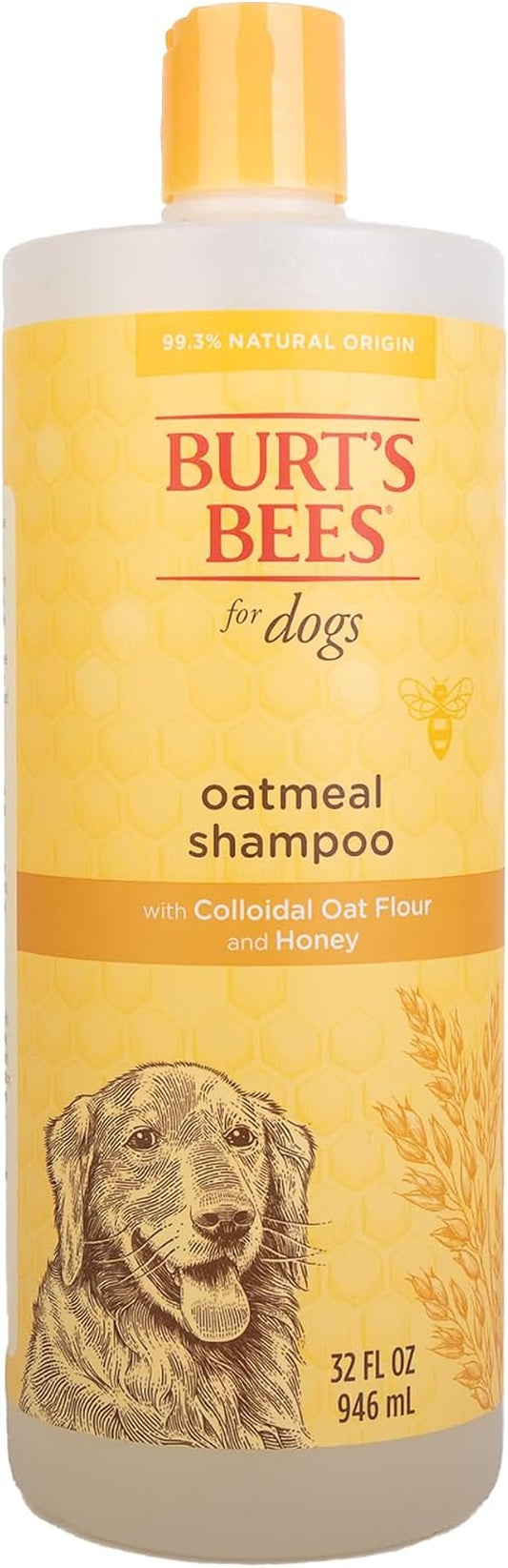 Burts Bees for Pets Oatmeal Dog Shampoo, Honey Scent, 32 Fl Oz Bottle