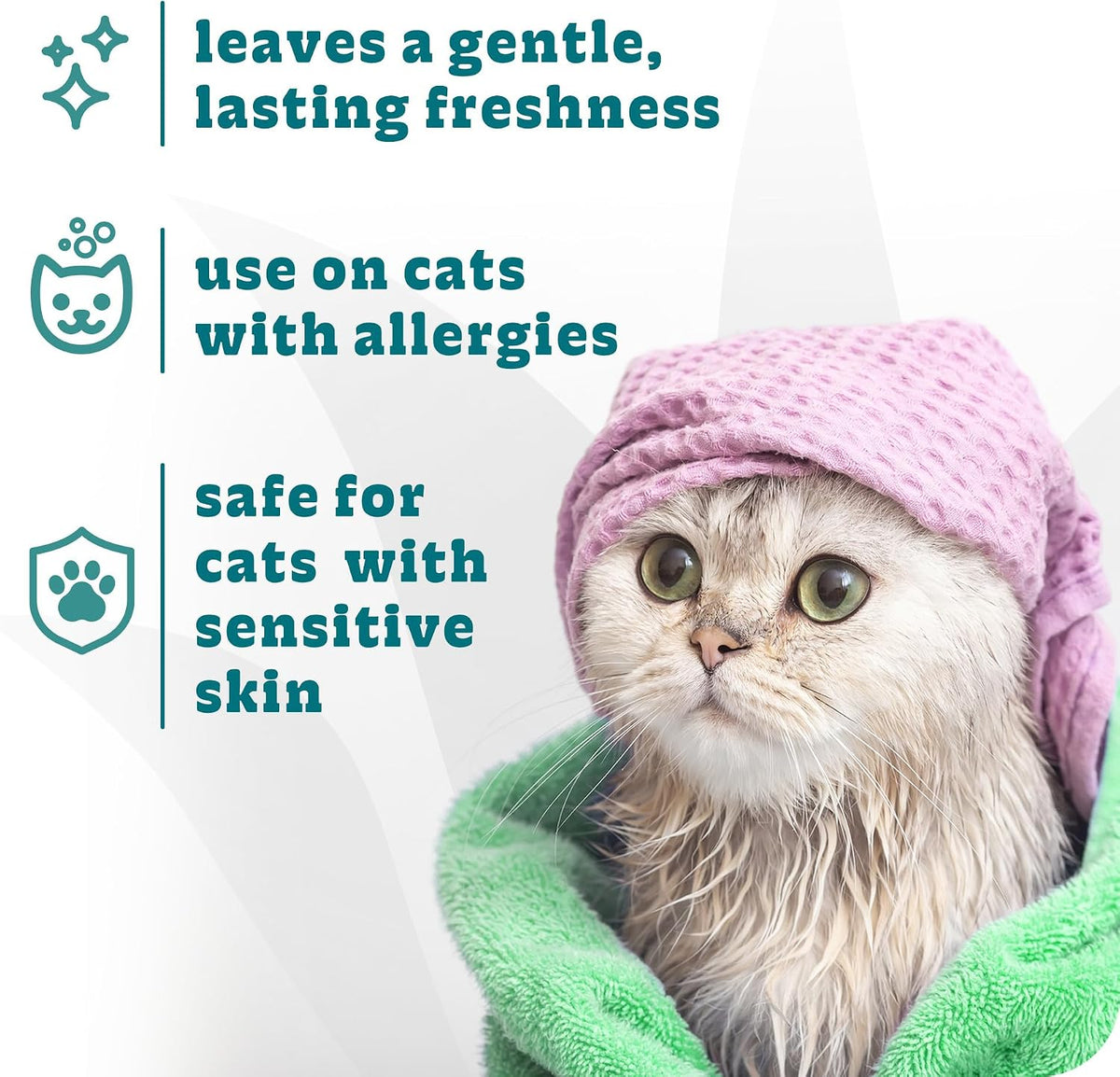 Hypoallergenic Cat Shampoo & Conditioner, Sensitive Skin, 12Oz