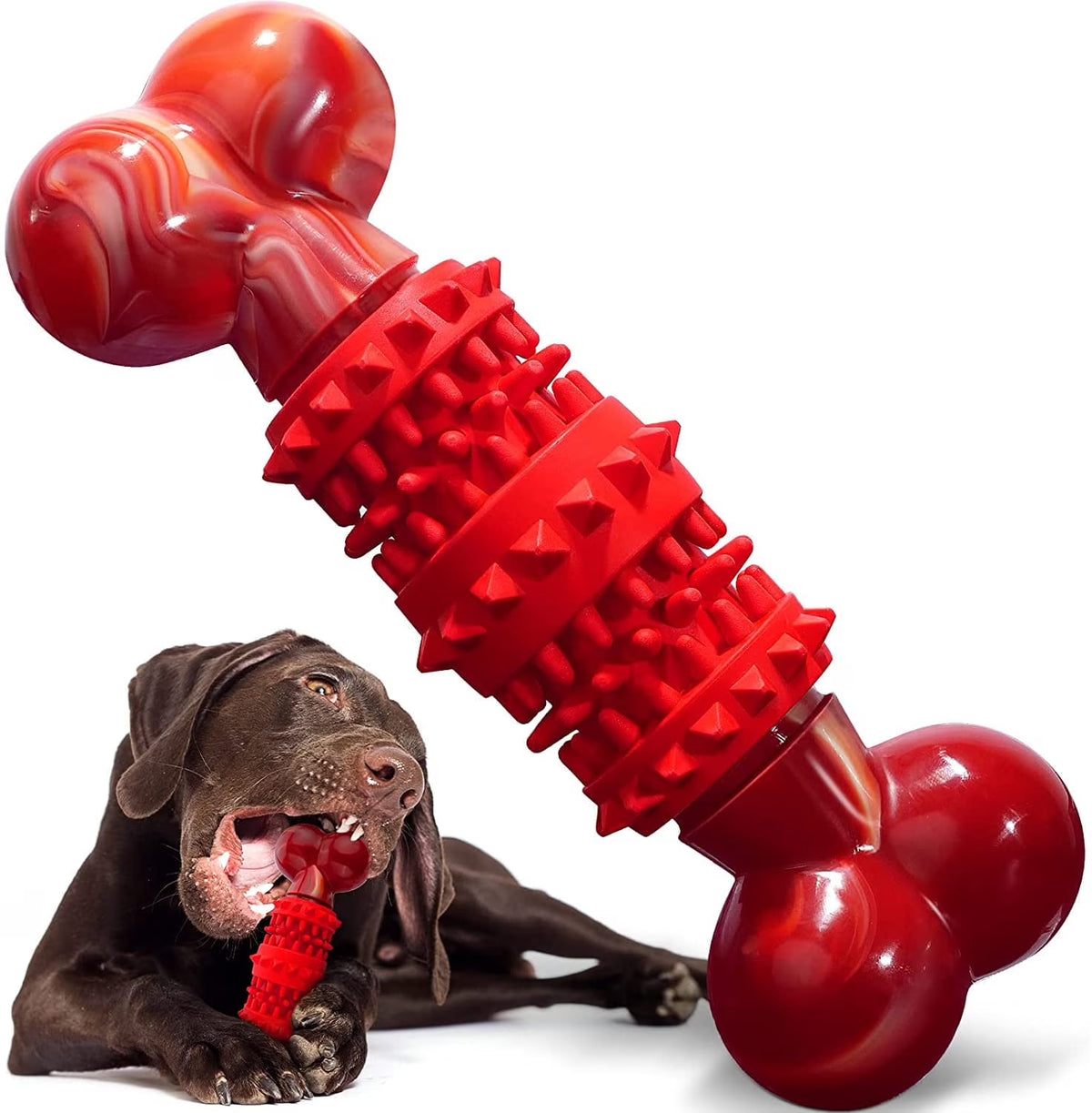 Dog Toys for Aggressive Chewers Bone Dog Toy Interactive Dog Toys for Large Dog Chew Toys for Aggressive Chewers,Dinosam Indestructible Dog Toy for Medium Large Dogs