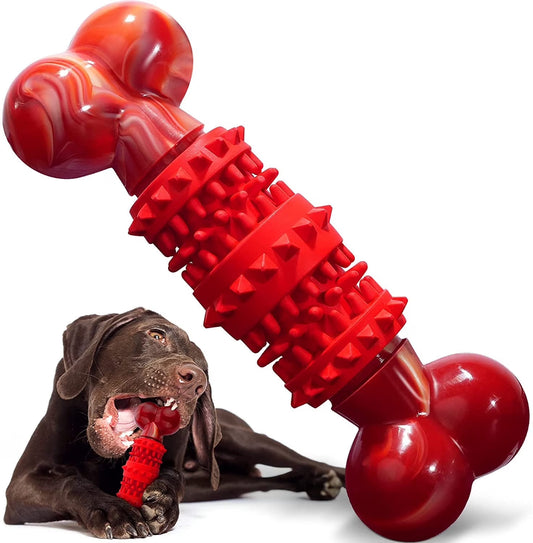 Dog Toys for Aggressive Chewers Bone Dog Toy Interactive Dog Toys for Large Dog Chew Toys for Aggressive Chewers,Dinosam Indestructible Dog Toy for Medium Large Dogs