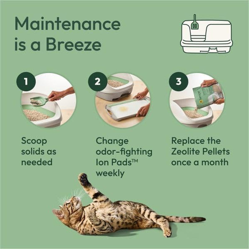 Tidy Cats Breeze Extra Strength Zeolite Pellets, Active Clean Scent 3.5 Lb (Pack of 2)